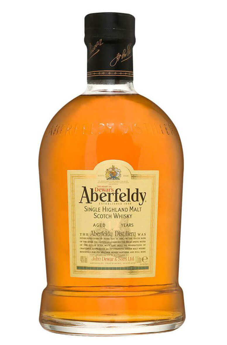 Aberfeldy 12 Year Old Single Malt Scotch Whiskey - Holiday Wine Cellar