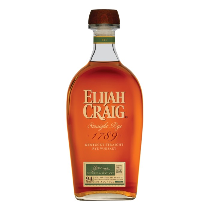 Elijah Craig Straight Rye Whiskey 