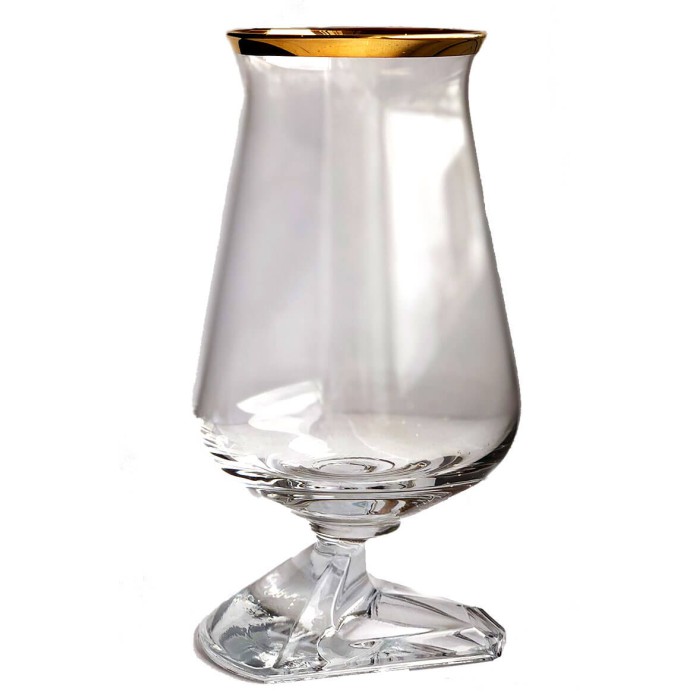 Túath Whiskey Glass Gold Rim and Box