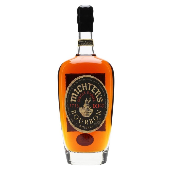 Michters 10 Year Old Single Barrel Bourbon 