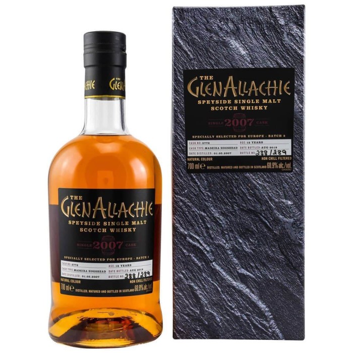 GlenAllachie 2007 #3772 12 Year Old Single Cask 
