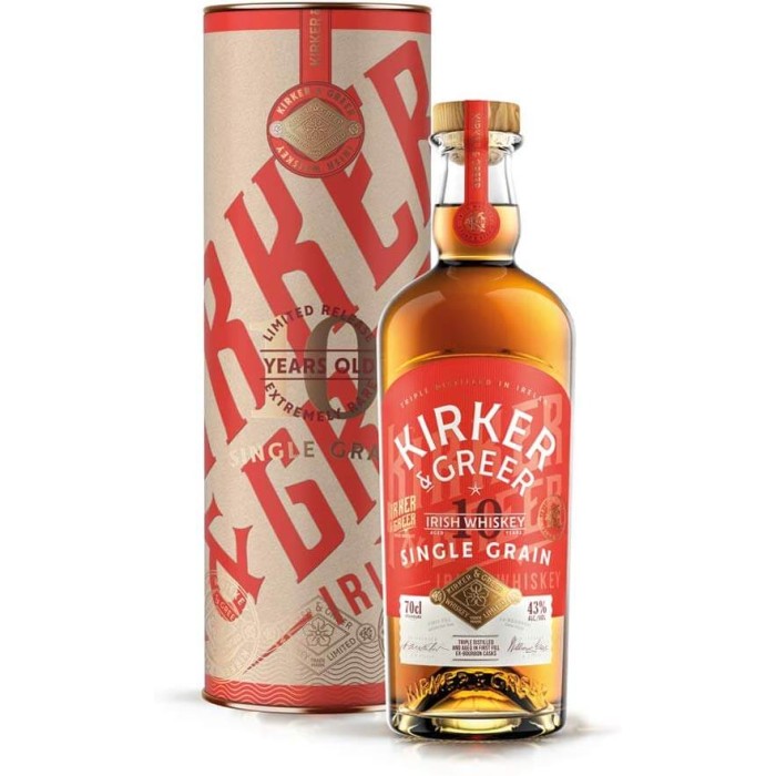 Kirker and Greer 10 Year Old Single Grain