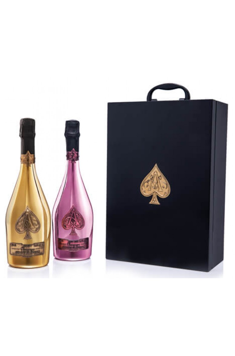Armand De Brignac Gold and Rose Champagne Gift Set