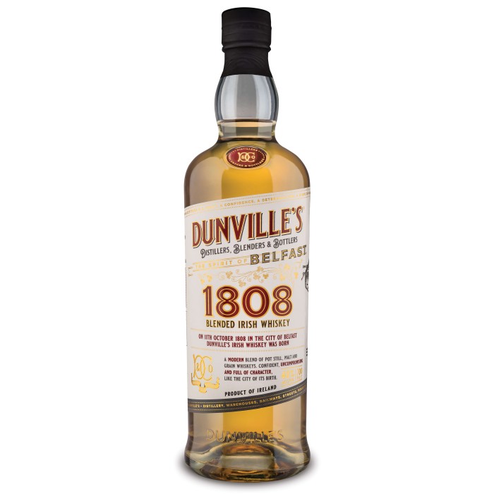 Dunvilles 1808 Irish Whiskey 