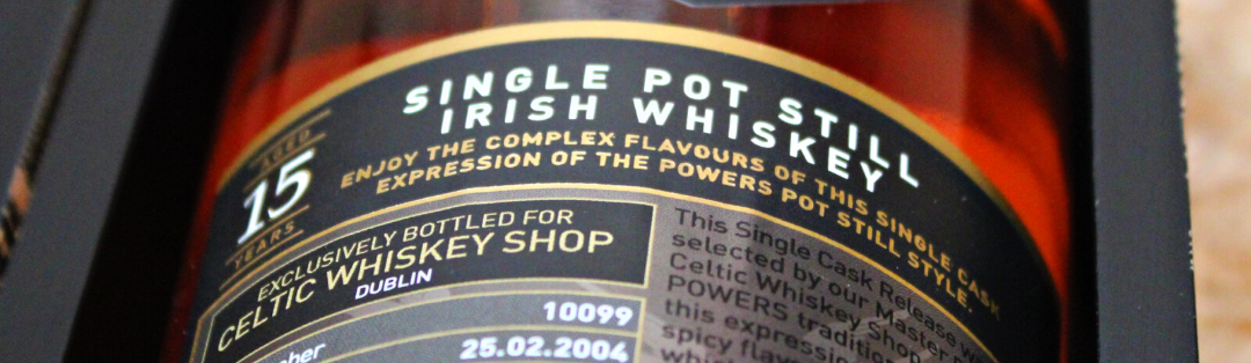 A very special Celtic Whiskey Shop Exclusive…
