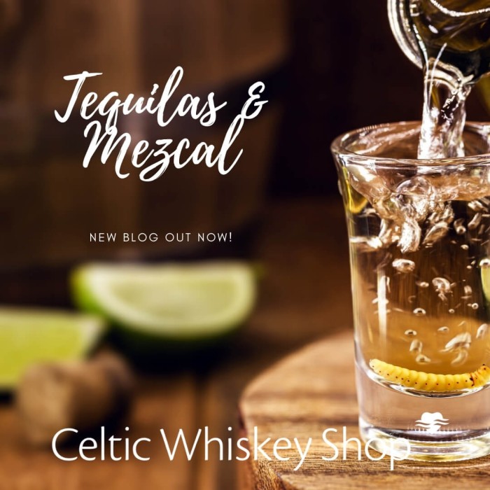 Tequilas and Mezcals at Celtic Whiskey Shop