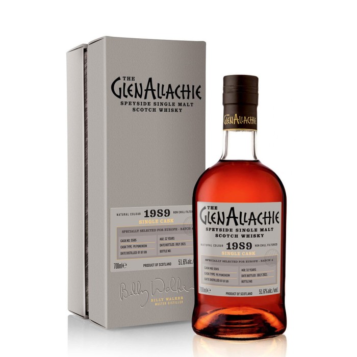 Glenallachie #5585 1989 PX Puncheon Single Cask