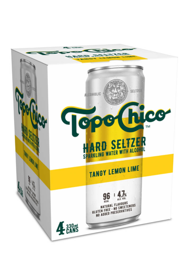Topo Chico Tangy Lemon Lime 4 Pack
