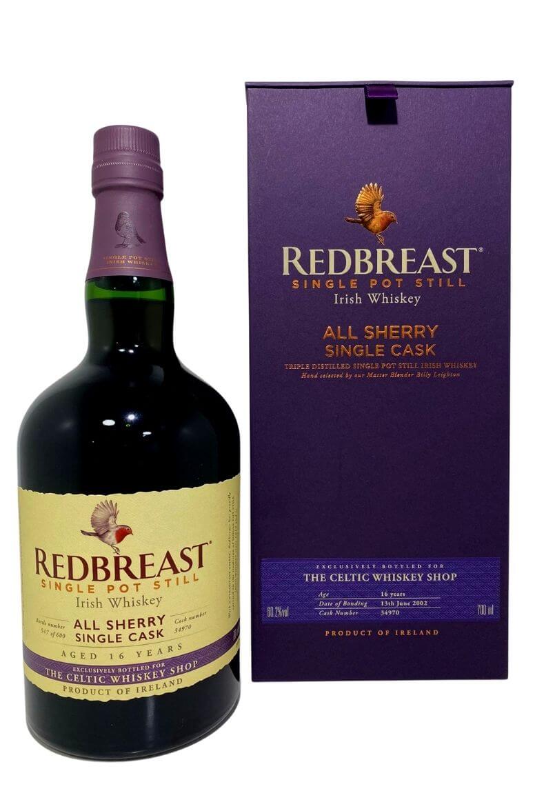 Redbreast 16 Year Old All Sherry Single Cask 34970 Celtic Whiskey Exclusive Bottling