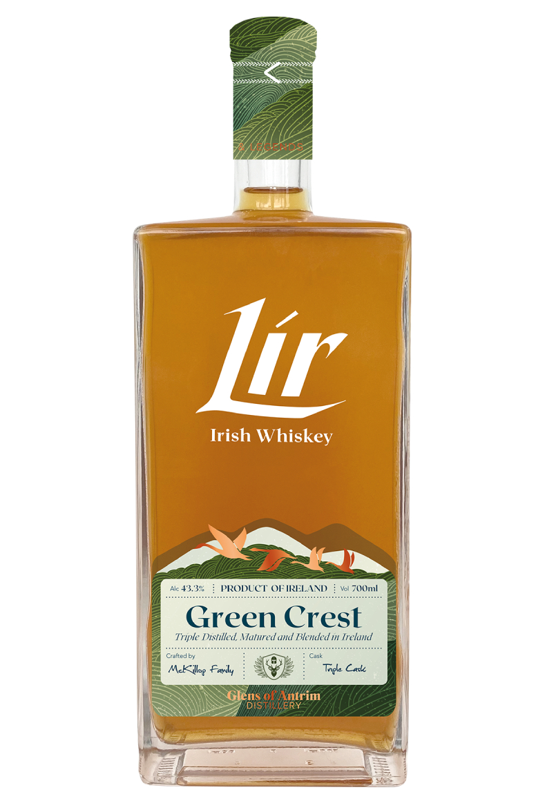 Lir Irish Whiskey Green Crest