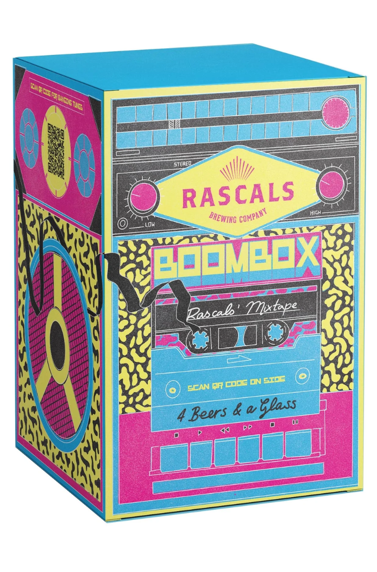 Rascals Boombox Gift Pack & Glass