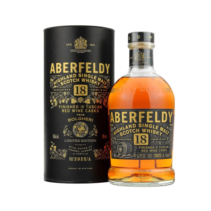 Aberfeldy 18 Year Old Bolgheri Wine Cask