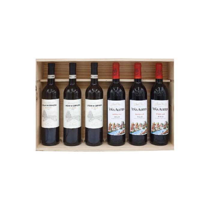 Rioja Alta 6 Bottle Gift Set x3 Alberdi, x3 Lagar