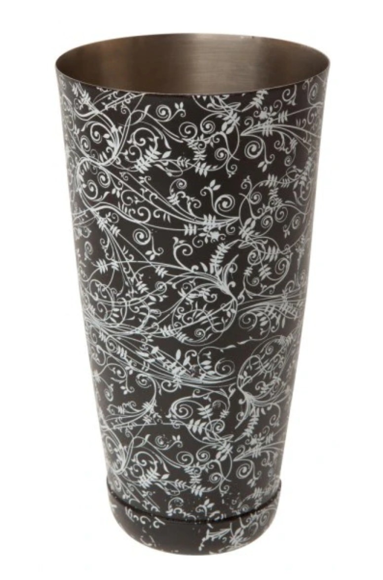 28 fl oz Boston Can Blue Floral Design