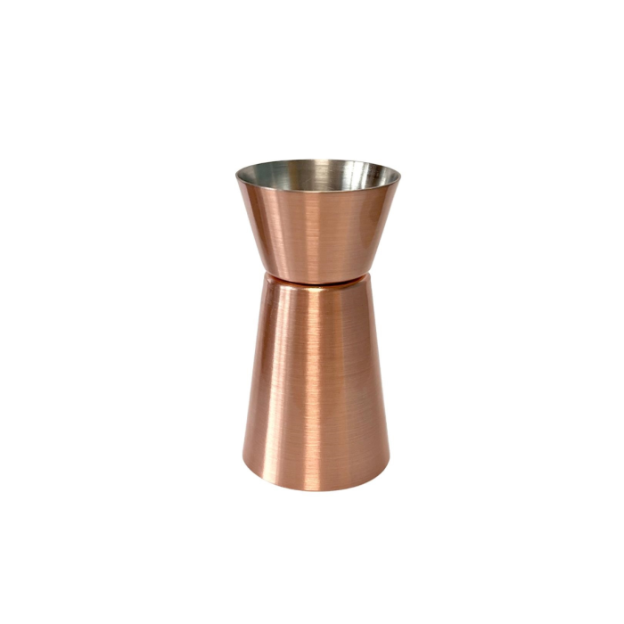 Professional 25/50ngs St/steel Jigger Copper Plated Matt (3178c)