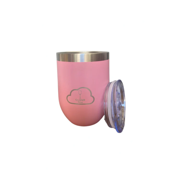 Kiss Me Pink Cloud Wine Tumbler