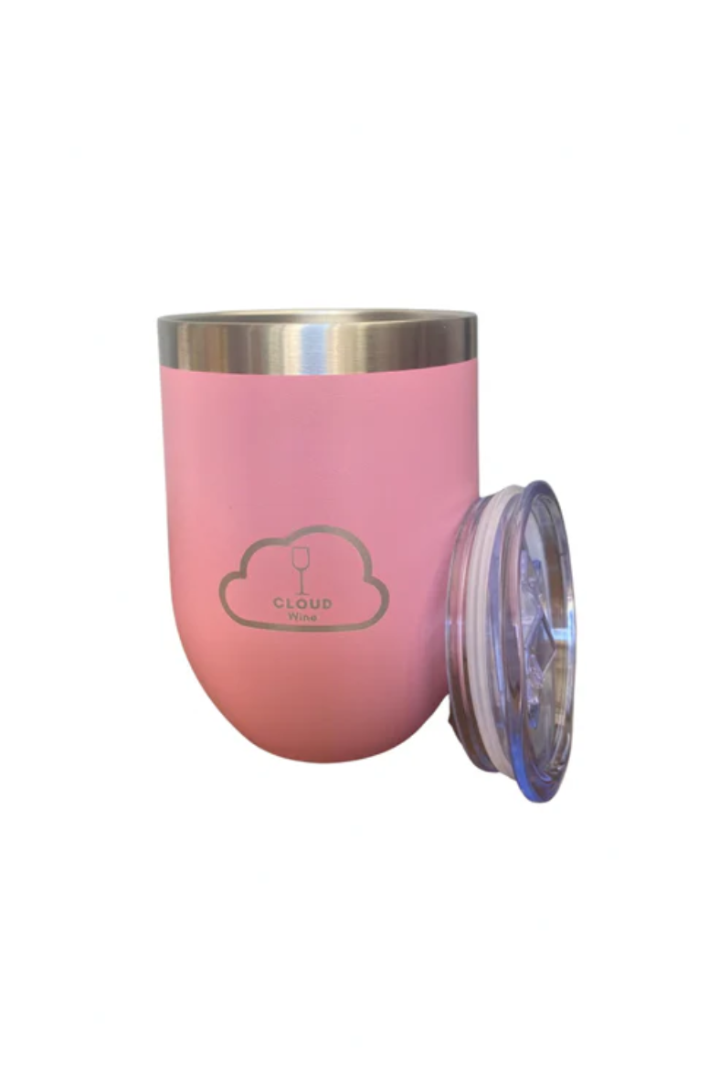Kiss Me Pink Cloud Wine Tumbler