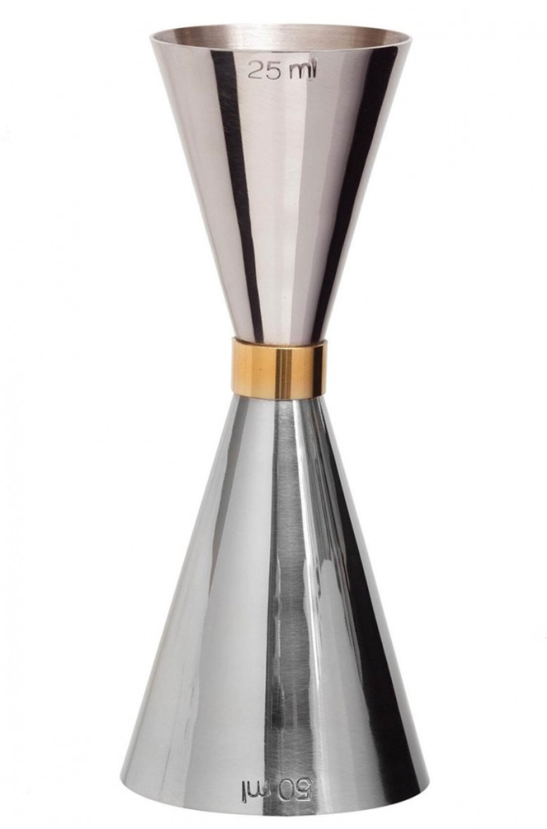 Mezclar Preciso Gold Banded Jigger 25/50ml (3180)