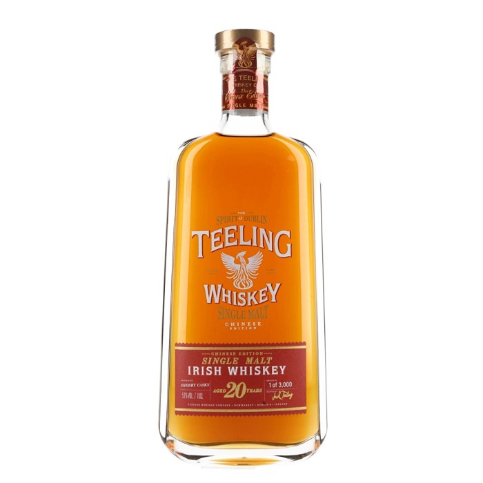 Teeling 20 Year Old Single Malt Chinese Bottling Sherry Cask