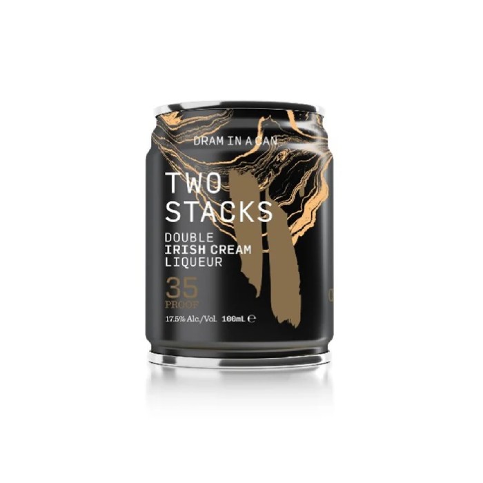 Two Stacks Dram In A Can Double Irish Cream Liqueur 10cl