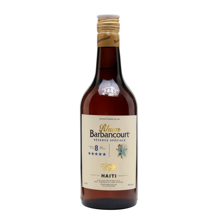 Barbancourt 5 Star 8 Year Old Rum 70cl