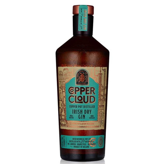 Copper Cloud Irish Dry Gin 70cl
