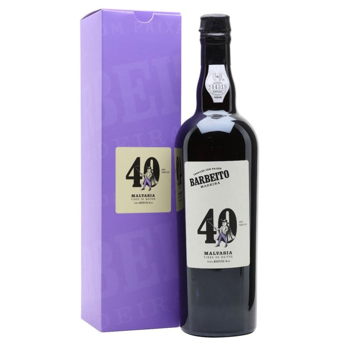 Barbeito Malvasia 40 Year Old 75cl Vinho do Reitor