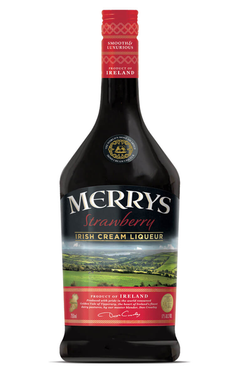 Merrys Strawberry Irish Cream Liqueur