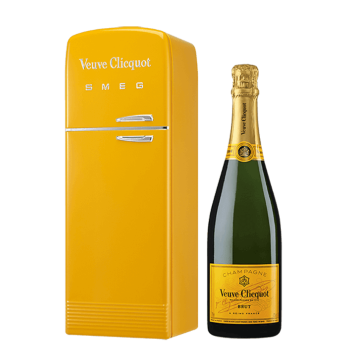 Veuve Clicquot Smeg Fridge Yellow Label