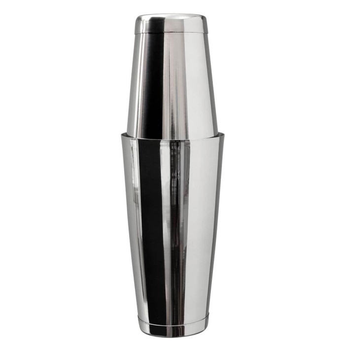 Stainless Steel Boston Tin (18oz) and Can (28oz) Set (3340)