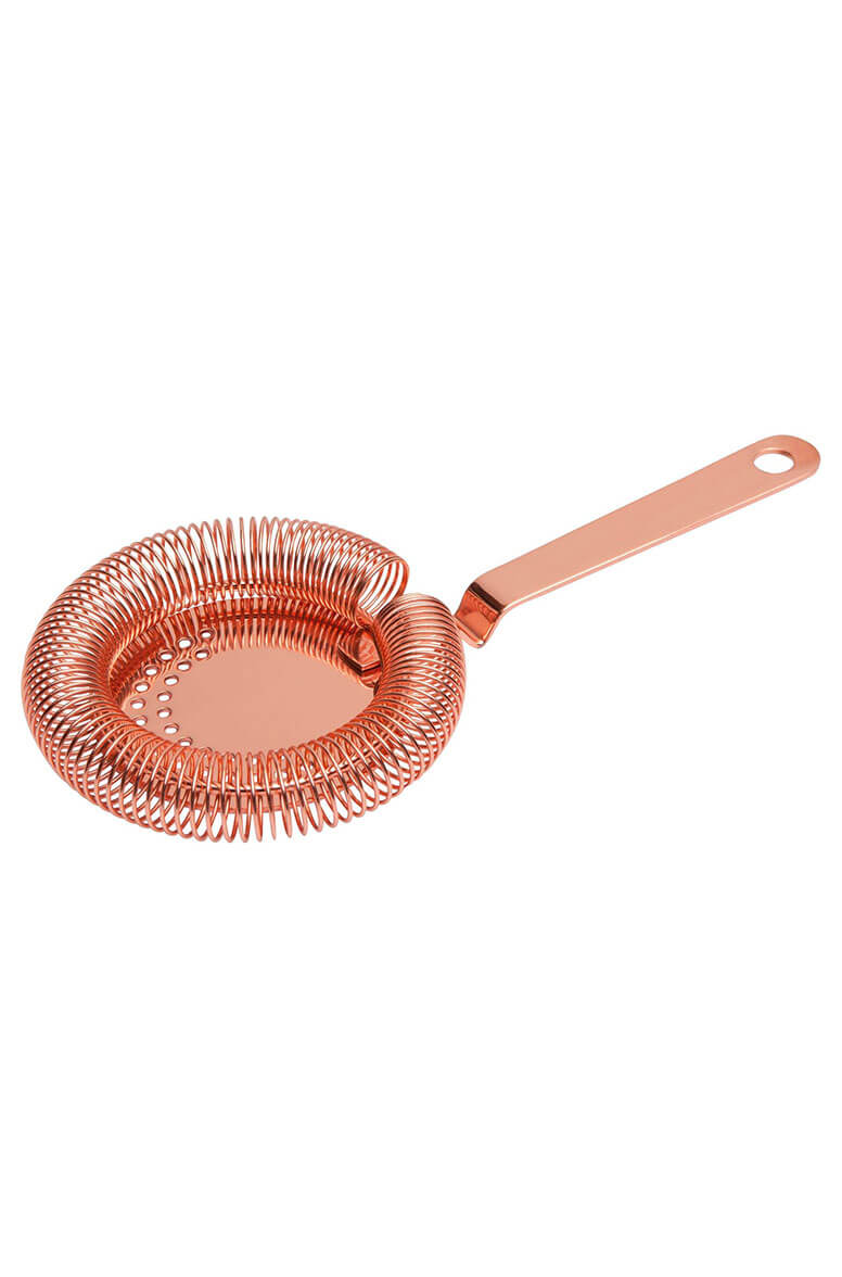 Round Copper Cocktail Strainer (3362)