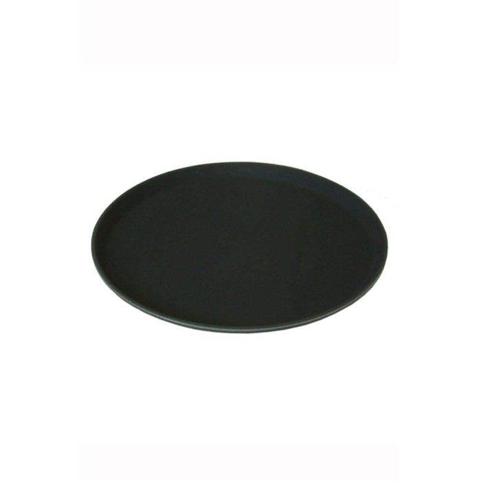 Round Black Non Slip Tray 11"