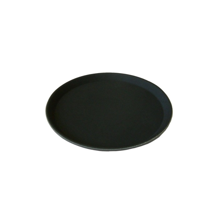 Black Non-Slip Plastic Tray 16"