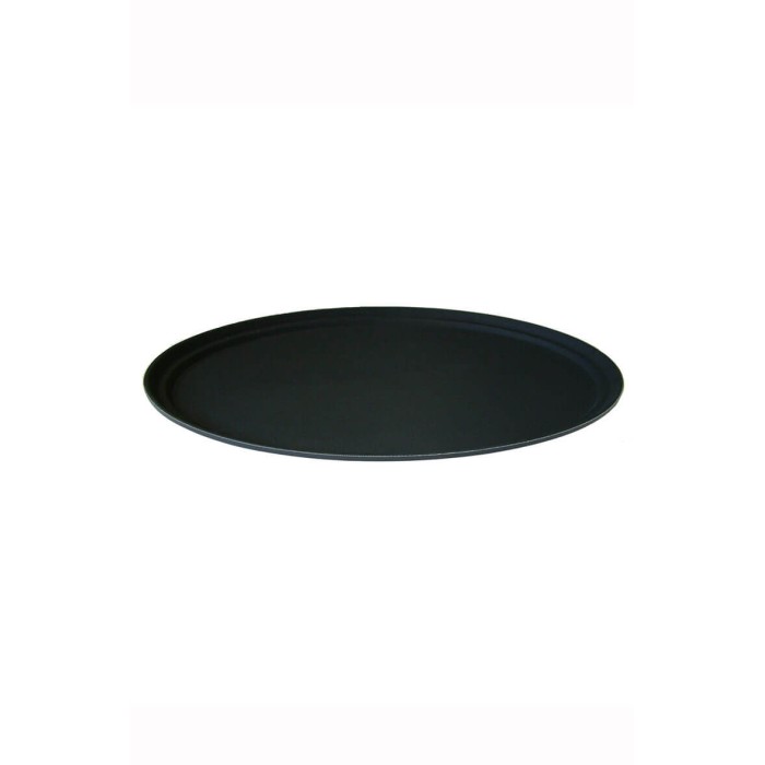 Oval Black Non Slip Tray 27"x22"