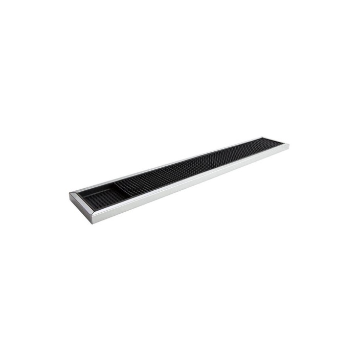 Black Rubber Bar Mat With Steel Frame (3626)