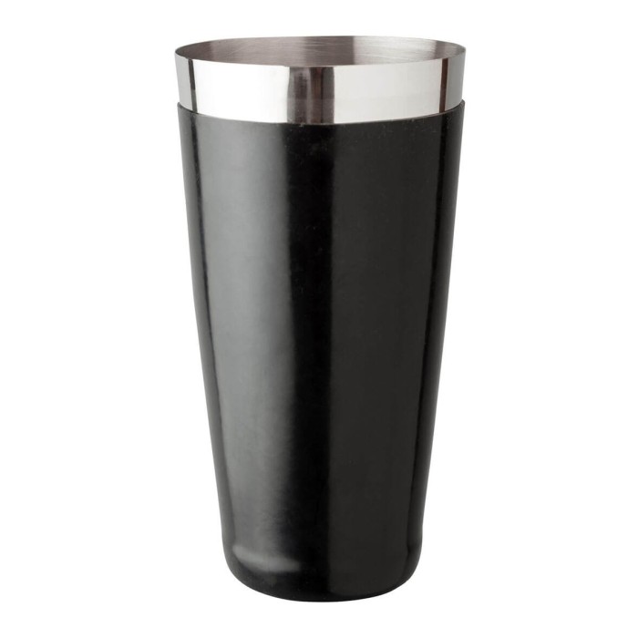 Boston Can Black Vinyl Coated 28oz