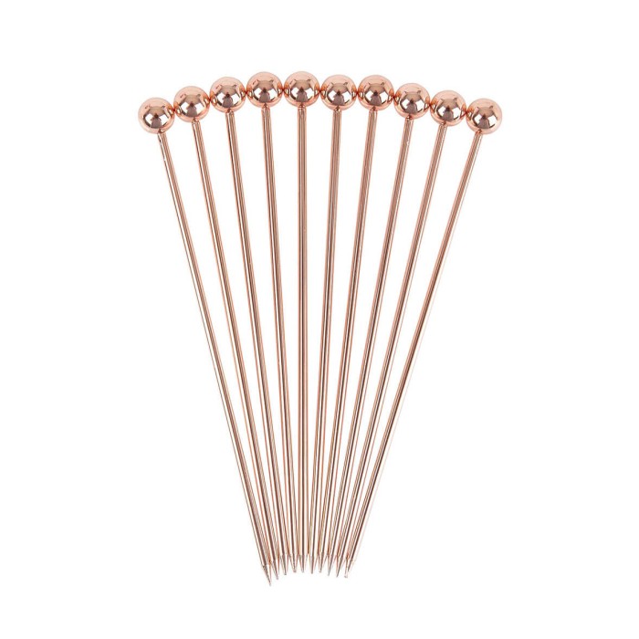 Ball Garnish Pick Copper - 10 Pack (3731)