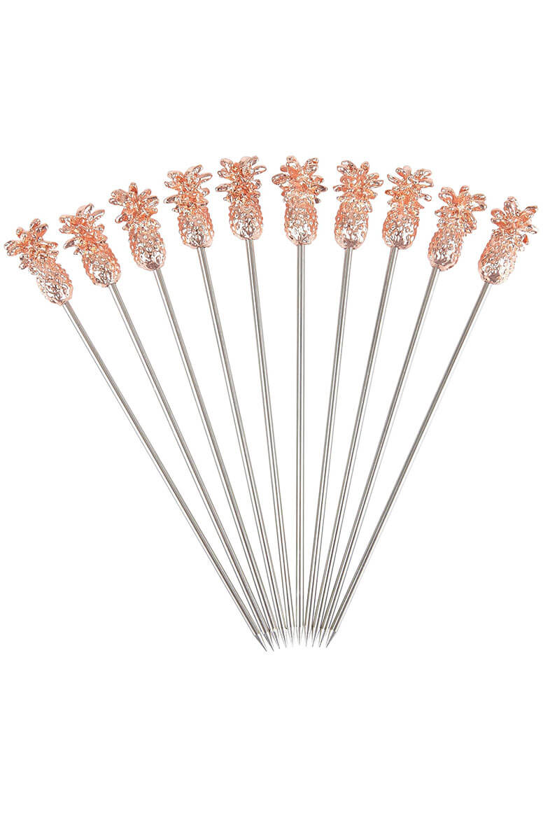 Pineapple Garnish Pick Copper - 10 Pack (3733)