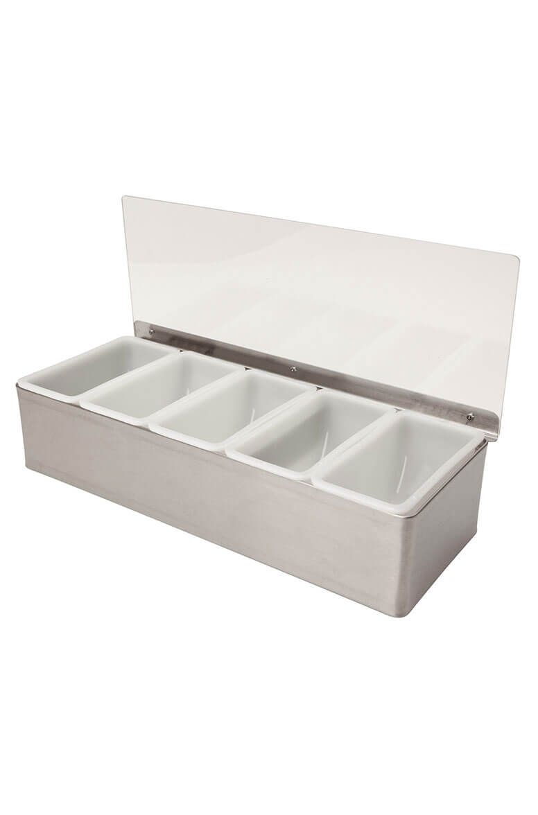 Condiment Holder Stainless Steel 5 Part (3762)