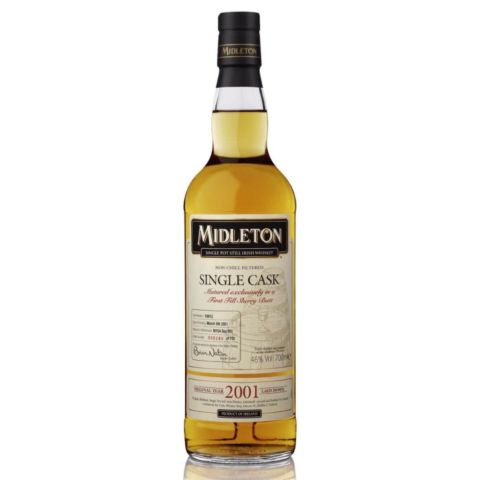 Midleton Single Cask 2001 #18812 15 Year Old 