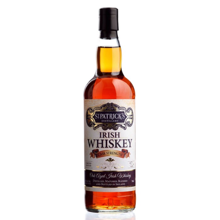 St Patricks Cask Strength Irish Whiskey