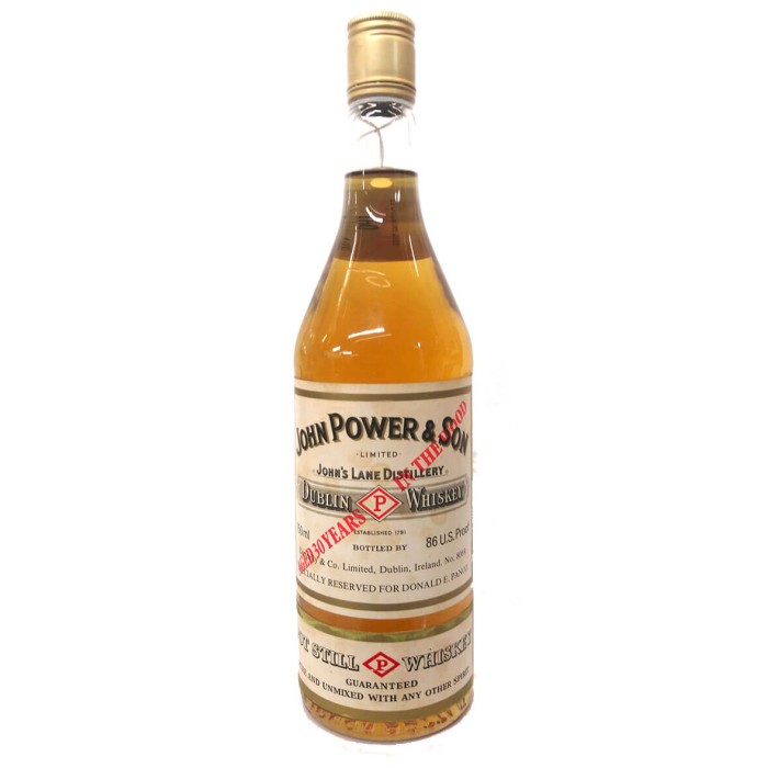 Powers 30 Year Old Pot Still Whiskey