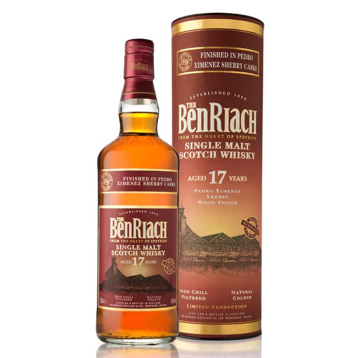 Benriach 17 Year Old Pedro Ximenez Finish
