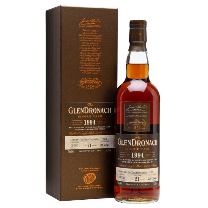 Glendronach 1994 21 Year Old Cask 3274