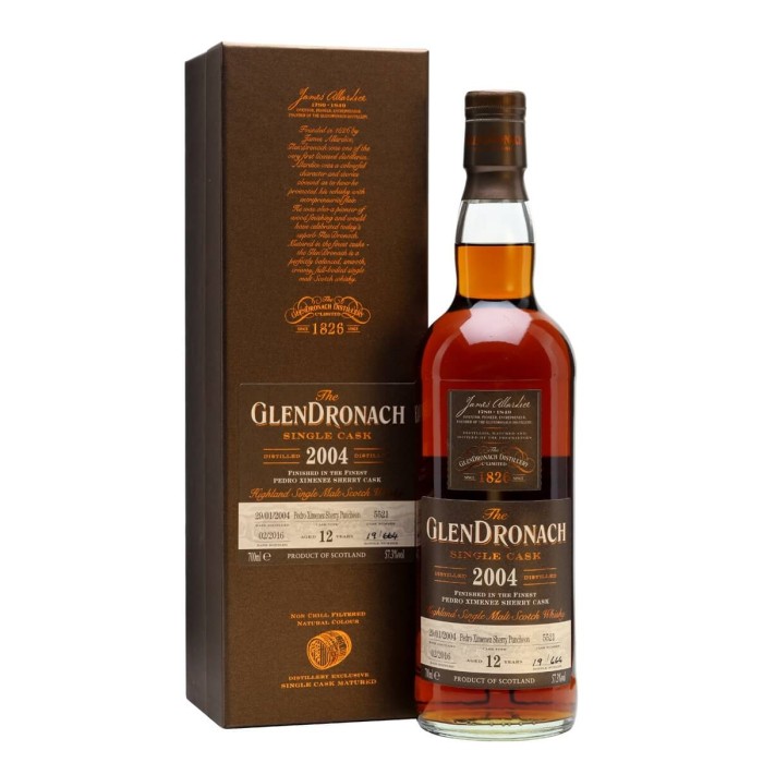Glendronach 2004 12 Year Old Cask 5521