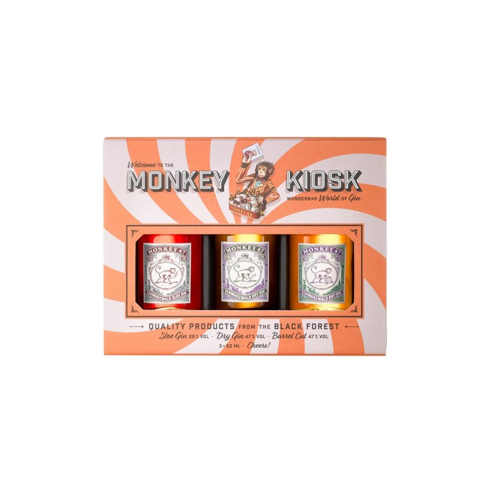 Monkey 47 Kiosk Gin Gift Set 3 X 5cl