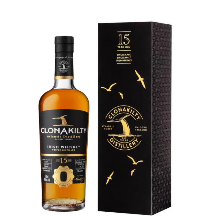 Clonakilty 15 Year Old Single Malt Single Cask Whiskey