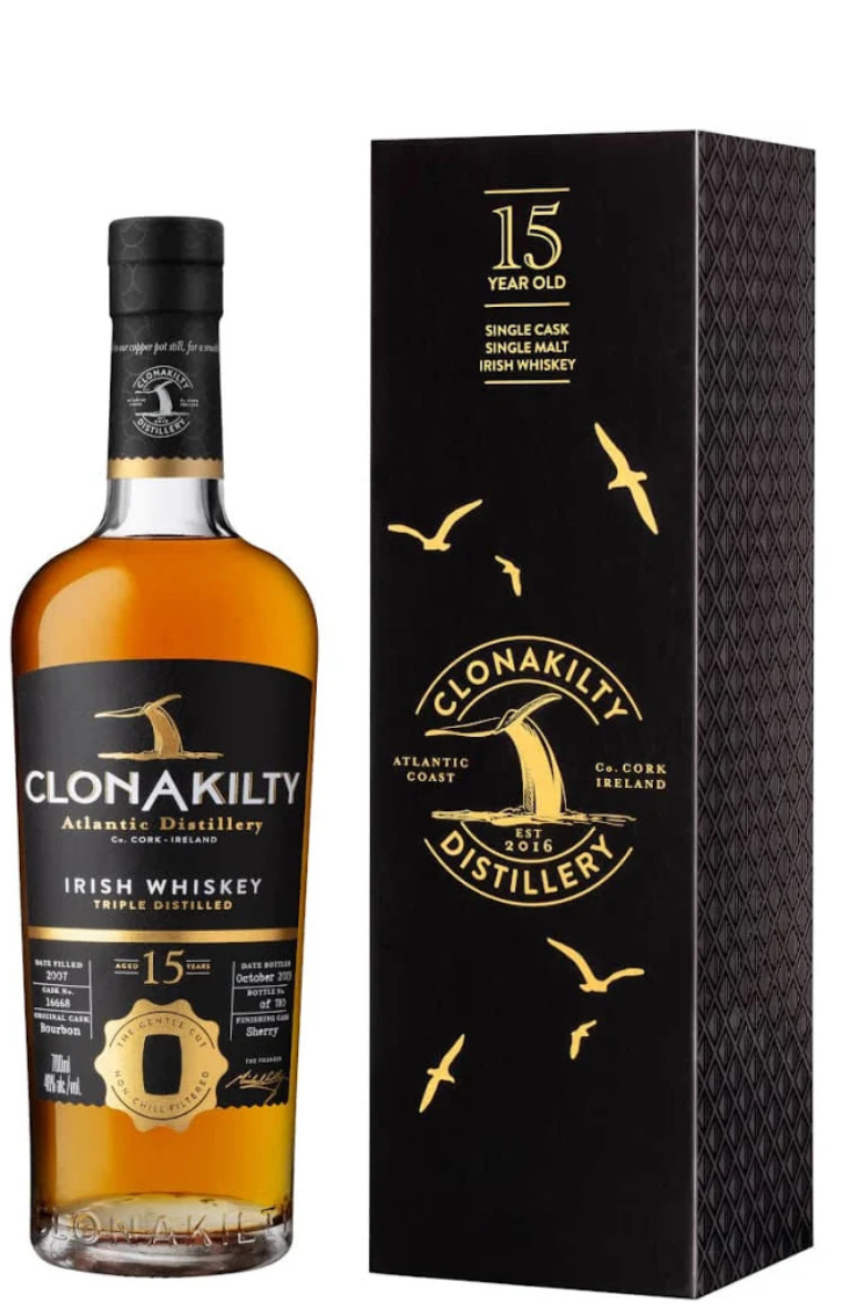 Clonakilty 15 Year Old Single Malt Single Cask Whiskey