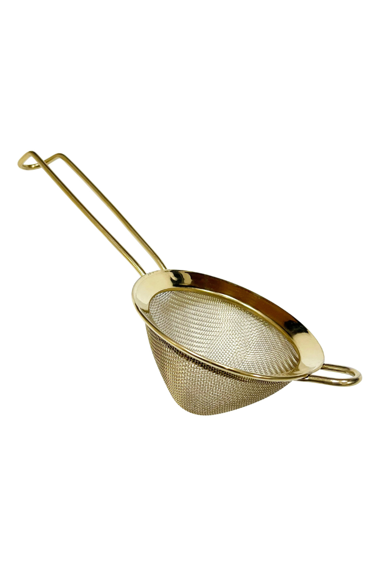 Fine Mesh Strainer Gold