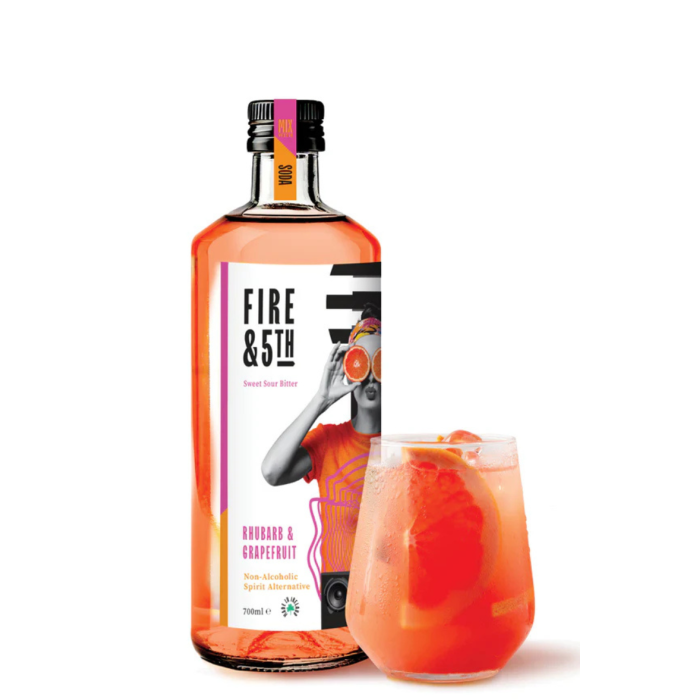 Fire & 5th – Rhubarb & Grapefruit Non-Alcoholic Spirit